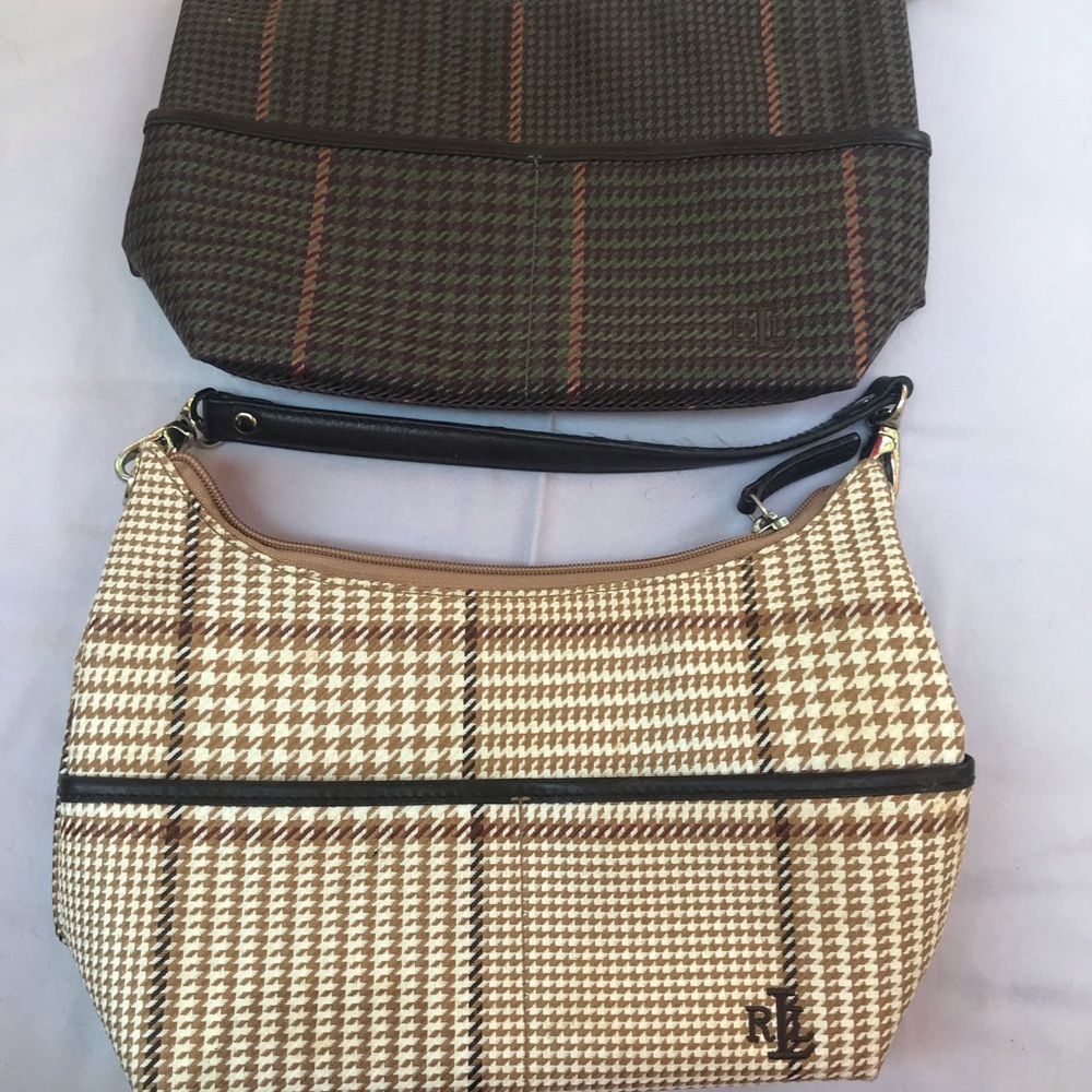 2 Ralph Lauren Small Plaid Shoulder Bags